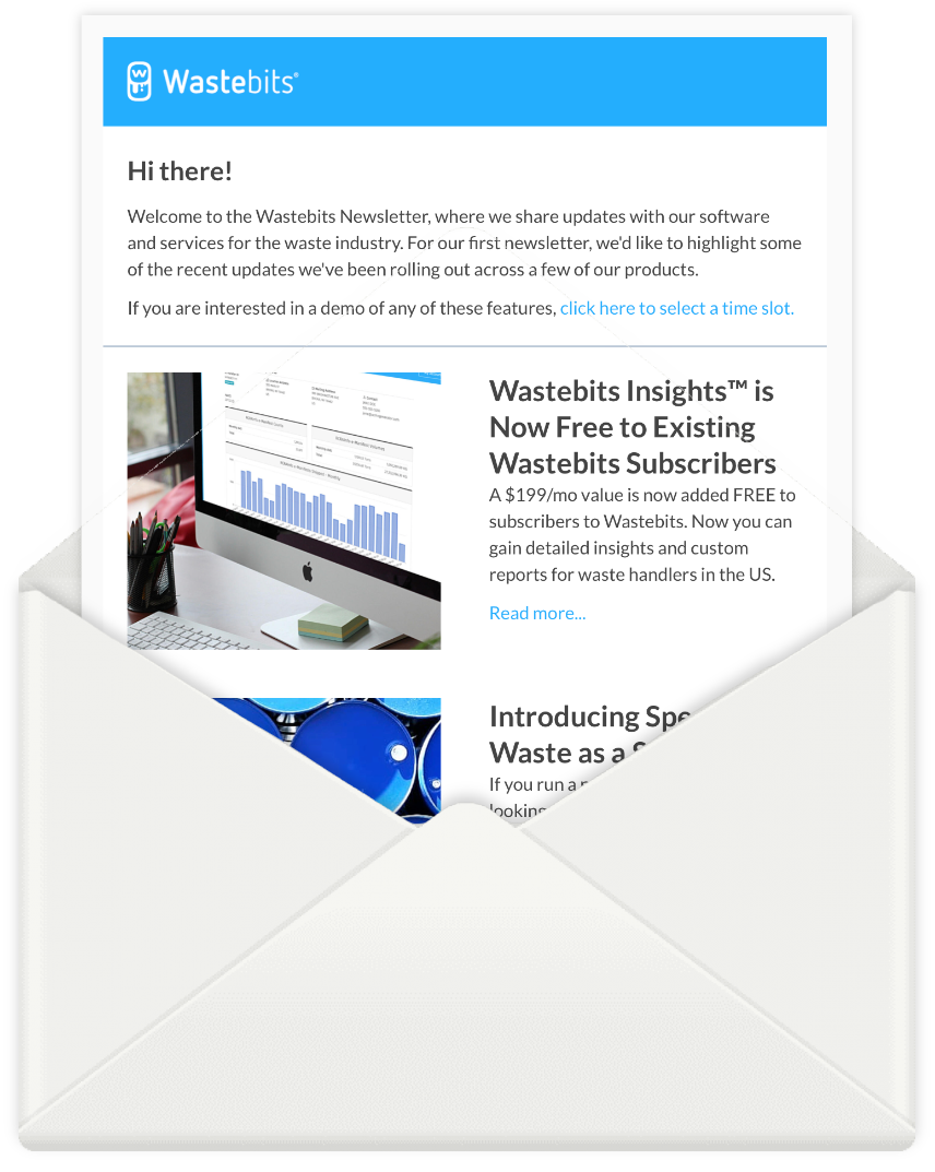 Wastebits Email Newsletter